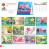 Lịch Bàn Chữ A 2027 TD Mẫu TD54 (19 x 19cm) Xưởng In Ép Kim Nhũ Vàng Tận Gốc in logo doanh nghiệp quà tặng Tết tại Xưởng Quà Tặng Quang Vũ
