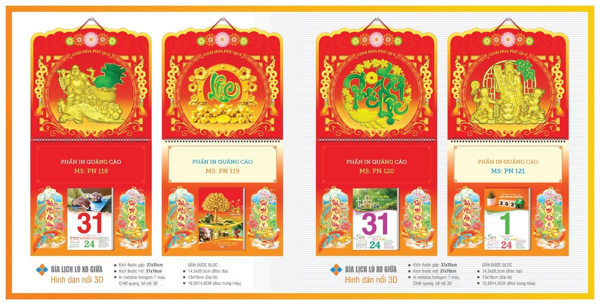 Bìa Lịch Treo Gắn Bloc TPNBIA17 Xưởng In Ép Kim Nhũ Vàng Tận Gốc Bìa Lịch Treo Gắn Bloc TPNBIA17 Xưởng In Ép Kim Nhũ Vàng Tận Gốc