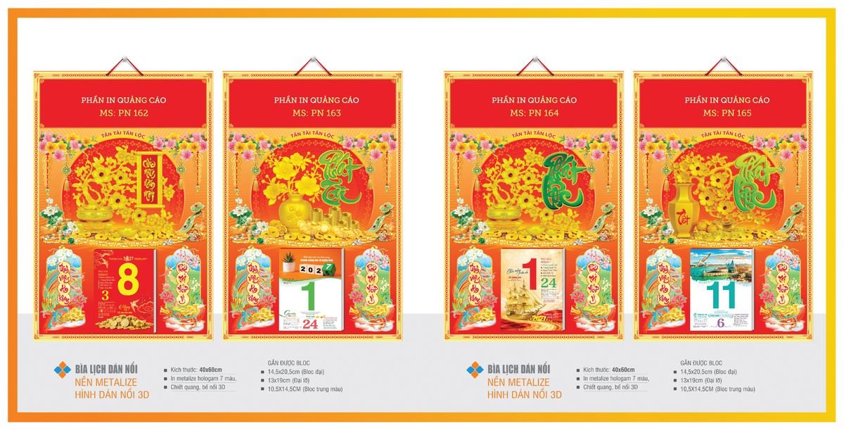 Bìa Lịch Treo Gắn Bloc TPNBIA28 Xưởng In Ép Kim Nhũ Vàng Tận Gốc Bìa Lịch Treo Gắn Bloc TPNBIA28 Xưởng In Ép Kim Nhũ Vàng Tận Gốc
