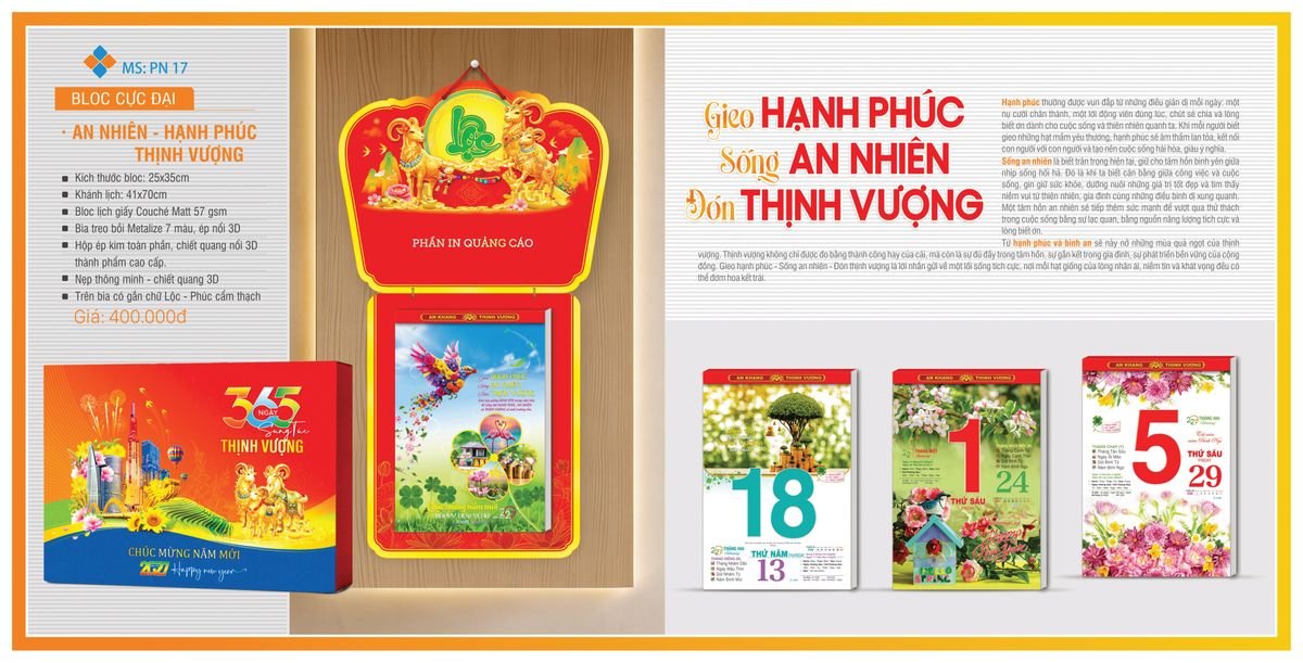 Lịch Bloc TPN 2027 TPNBLOC20 Xưởng In Ép Kim Nhũ Vàng Tận Gốc