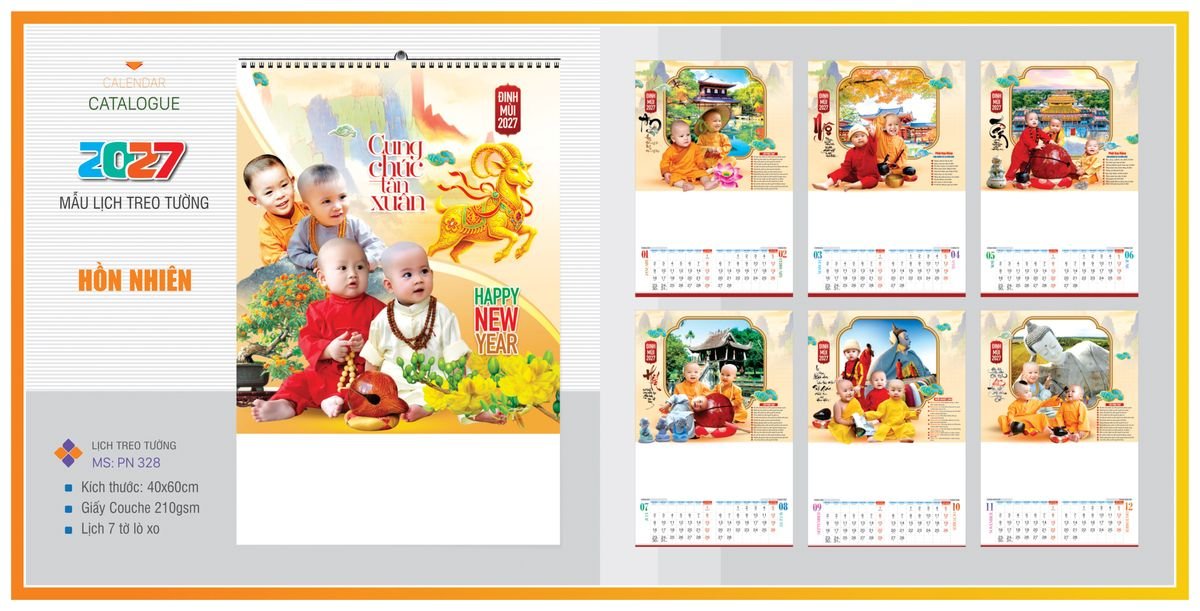 Lịch 7 Tờ Lò Xo TPNLX18 Xưởng In Ép Kim Nhũ Vàng Tận Gốc Lịch 7 Tờ Lò Xo TPNLX18 Xưởng In Ép Kim Nhũ Vàng Tận Gốc