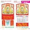 Lịch Treo Tường Lò Xo 2027 TS Mẫu TS-12 (37 x 70 cm) Xưởng In Ép Kim Nhũ Vàng Tận Gốc