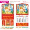 Lịch Treo Tường Lò Xo 2027 TS Mẫu TS-15 (37 x 70 cm) Xưởng In Ép Kim Nhũ Vàng Tận Gốc