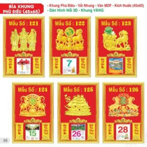 Lịch Bìa Treo 2027 TS Mẫu TS-47 (45 x 65 cm) Xưởng In Ép Kim Nhũ Vàng Tận Gốc