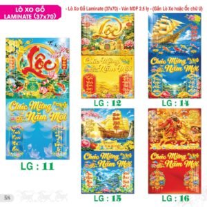 Lịch Treo Tường Lò Xo 2027 TS Mẫu TS-59 (37 x 70 cm) Xưởng In Ép Kim Nhũ Vàng Tận Gốc