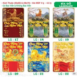 Lịch Bìa Treo 2027 TS Mẫu TS-60 (40 x 60 cm) Xưởng In Ép Kim Nhũ Vàng Tận Gốc
