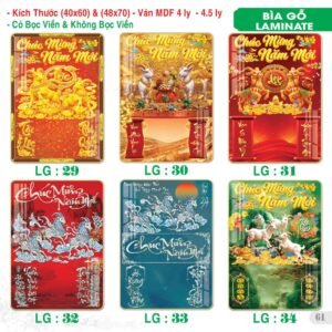 Lịch Bìa Treo 2027 TS Mẫu TS-62 (40 x 60 cm) Xưởng In Ép Kim Nhũ Vàng Tận Gốc