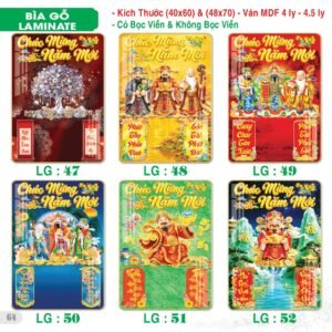 Lịch Bìa Treo 2027 TS Mẫu TS-65 (40 x 60 cm) Xưởng In Ép Kim Nhũ Vàng Tận Gốc