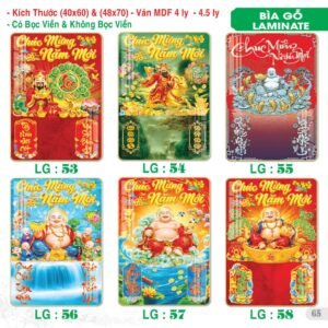 Lịch Bìa Treo 2027 TS Mẫu TS-66 (40 x 60 cm) Xưởng In Ép Kim Nhũ Vàng Tận Gốc