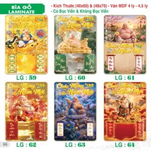 Lịch Bìa Treo 2027 TS Mẫu TS-67 (40 x 60 cm) Xưởng In Ép Kim Nhũ Vàng Tận Gốc