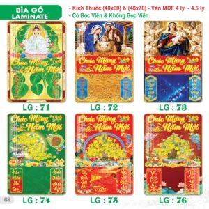 Lịch Bìa Treo 2027 TS Mẫu TS-69 (40 x 60 cm) Xưởng In Ép Kim Nhũ Vàng Tận Gốc