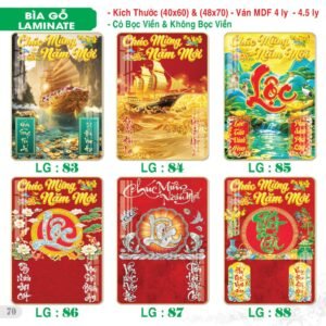 Lịch Bìa Treo 2027 TS Mẫu TS-71 (40 x 60 cm) Xưởng In Ép Kim Nhũ Vàng Tận Gốc