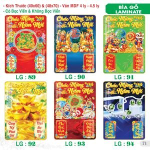 Lịch Bìa Treo 2027 TS Mẫu TS-72 (40 x 60 cm) Xưởng In Ép Kim Nhũ Vàng Tận Gốc