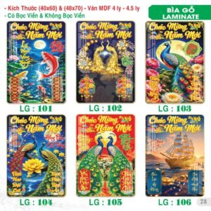 Lịch Bìa Treo 2027 TS Mẫu TS-74 (40 x 60 cm) Xưởng In Ép Kim Nhũ Vàng Tận Gốc