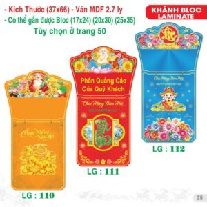 Lịch Bloc Siêu Đại 2027 TS Mẫu TS-76 (37 x 66 cm) Xưởng In Ép Kim Nhũ Vàng Tận Gốc