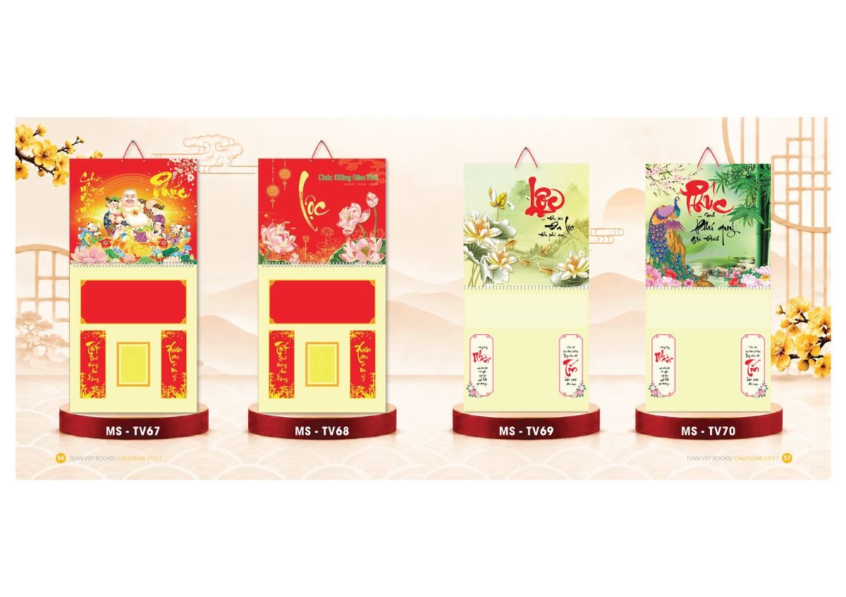 Lịch Để Bàn TV 2027 TV29 Xưởng In Ép Kim Nhũ Vàng Tận Gốc Lịch Để Bàn TV 2027 TV29 Xưởng In Ép Kim Nhũ Vàng Tận Gốc
