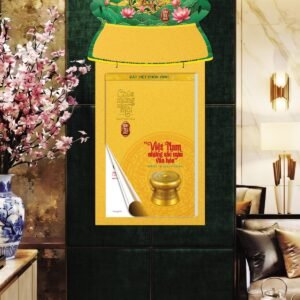 Lịch Bloc 2027 VHVN Mẫu VHVN-02 (29 x 41 cm) Xưởng In Ép Kim Nhũ Vàng Tận Gốc