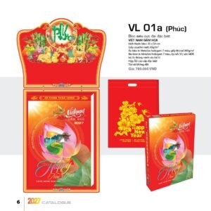 Lịch Bloc Siêu Cực Đại 2027 VL Mẫu VL01A (35 x 50cm) Xưởng In Ép Kim Nhũ Vàng Tận Gốc in logo doanh nghiệp quà tặng Tết tại Xưởng Quà Tặng Quang Vũ