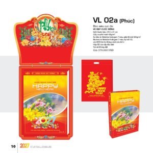 Lịch Bloc Siêu Cực Đại 2027 VL Mẫu VL02A (38 x 53 cm) Xưởng In Ép Kim Nhũ Vàng Tận Gốc in logo doanh nghiệp quà tặng Tết tại Xưởng Quà Tặng Quang Vũ
