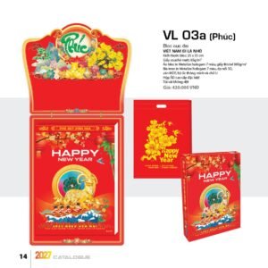 Lịch Bloc Cực Đại 2027 VL Mẫu VL03A (25 x 35cm) Xưởng In Ép Kim Nhũ Vàng Tận Gốc in logo doanh nghiệp quà tặng Tết tại Xưởng Quà Tặng Quang Vũ