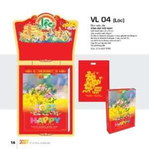 Lịch Bloc Siêu Đại 2027 VL Mẫu VL04 (20 x 30cm) Xưởng In Ép Kim Nhũ Vàng Tận Gốc in logo doanh nghiệp quà tặng Tết tại Xưởng Quà Tặng Quang Vũ