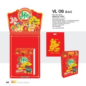 Lịch Bloc Siêu Đại 2027 VL Mẫu VL06 (17 x 24cm) Xưởng In Ép Kim Nhũ Vàng Tận Gốc in logo doanh nghiệp quà tặng Tết tại Xưởng Quà Tặng Quang Vũ