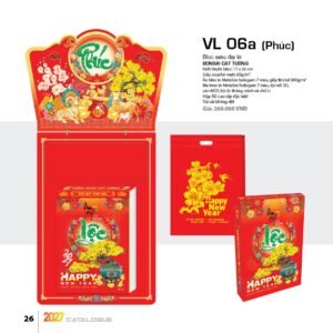 Lịch Bloc Siêu Đại 2027 VL Mẫu VL06A (17 x 24cm) Xưởng In Ép Kim Nhũ Vàng Tận Gốc in logo doanh nghiệp quà tặng Tết tại Xưởng Quà Tặng Quang Vũ