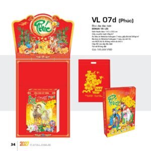 Lịch Bloc Đại Đặc Biệt 2027 VL Mẫu VL07D (29 x 41 cm) Xưởng In Ép Kim Nhũ Vàng Tận Gốc in logo doanh nghiệp quà tặng Tết tại Xưởng Quà Tặng Quang Vũ