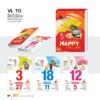 Lịch Bloc Siêu Đại 2027 VL Mẫu VL1011 (20 x 30cm) Xưởng In Ép Kim Nhũ Vàng Tận Gốc in logo doanh nghiệp quà tặng Tết tại Xưởng Quà Tặng Quang Vũ