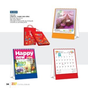 Lịch Để Bàn 2027 VL Mẫu VLLB04 (16 x 24 cm) Xưởng In Ép Kim Nhũ Vàng Tận Gốc in logo doanh nghiệp quà tặng Tết tại Xưởng Quà Tặng Quang Vũ