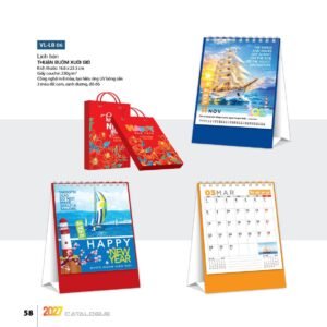 Lịch Bloc 2027 VL Mẫu VLLB06 (29 x 41 cm) Xưởng In Ép Kim Nhũ Vàng Tận Gốc in logo doanh nghiệp quà tặng Tết tại Xưởng Quà Tặng Quang Vũ