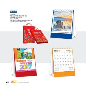Lịch Bloc 2027 VL Mẫu VLLB08 (29 x 41 cm) Xưởng In Ép Kim Nhũ Vàng Tận Gốc in logo doanh nghiệp quà tặng Tết tại Xưởng Quà Tặng Quang Vũ