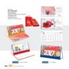 Lịch Bàn Chữ M (Có Note 52 Tuần) 2027 VL Mẫu VLLB09 (24 x 11cm) Xưởng In Ép Kim Nhũ Vàng Tận Gốc in logo doanh nghiệp quà tặng Tết tại Xưởng Quà Tặng Quang Vũ