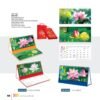 Lịch Bàn Chữ M (Có Note 52 Tuần) 2027 VL Mẫu VLLB13 (24 x 11cm) Xưởng In Ép Kim Nhũ Vàng Tận Gốc in logo doanh nghiệp quà tặng Tết tại Xưởng Quà Tặng Quang Vũ